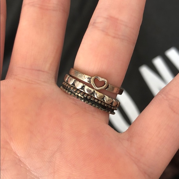 Silver ring set - Picture 2 of 2